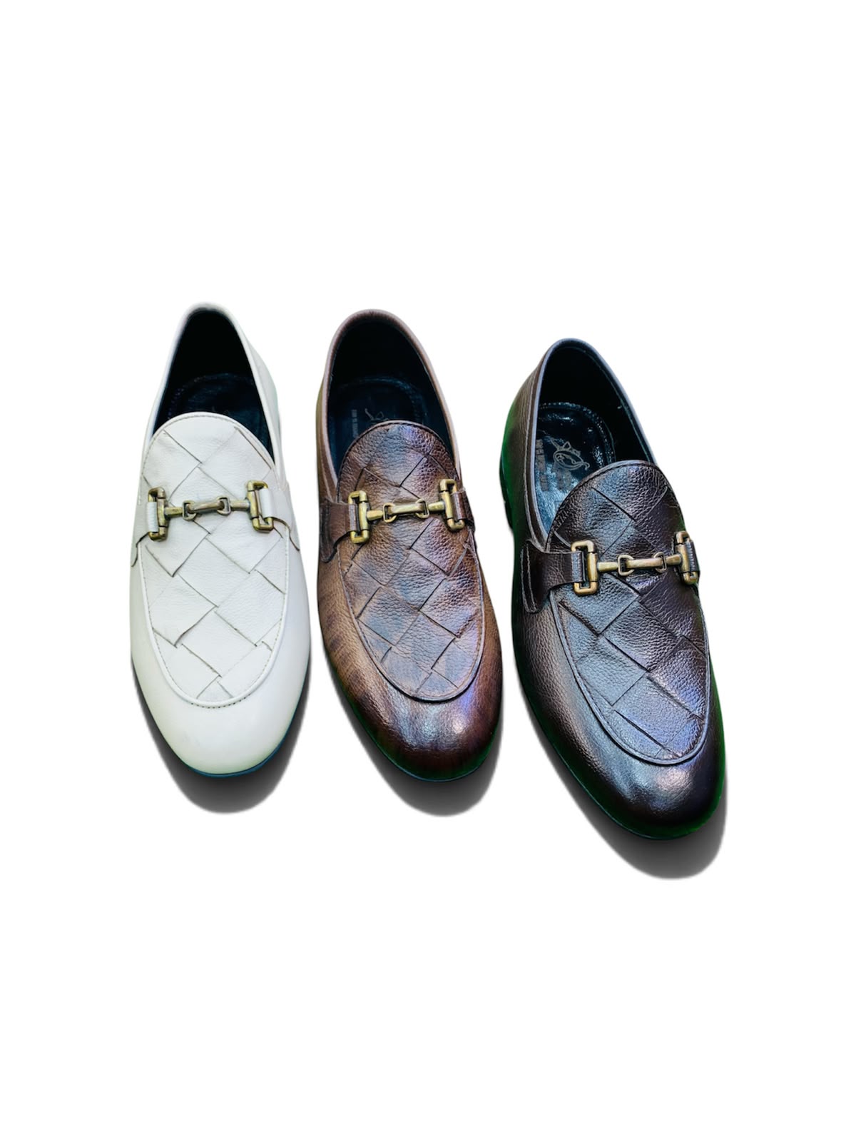Royal Luxe Woven Chain Loafers