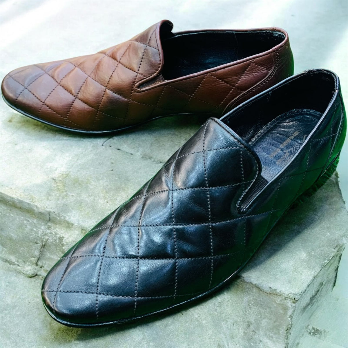 Royal Elite Quilted Leather Loafers
