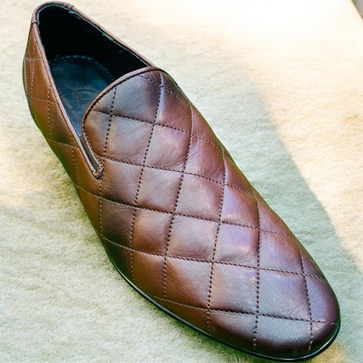 Royal Elite Quilted Leather Loafers