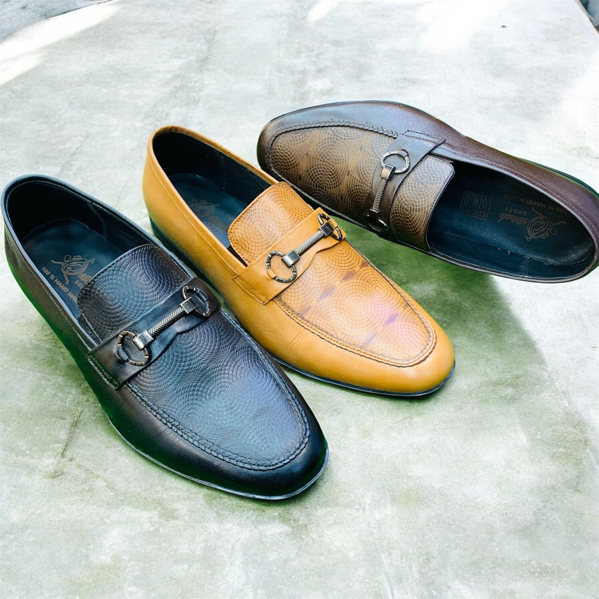 Premium Classic Checkered Buckle Loafers